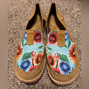 Ariat Womens Floral Print Slip On Cruiser Shoes